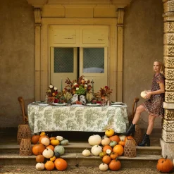 Olive Rim Swirl Glassware Set