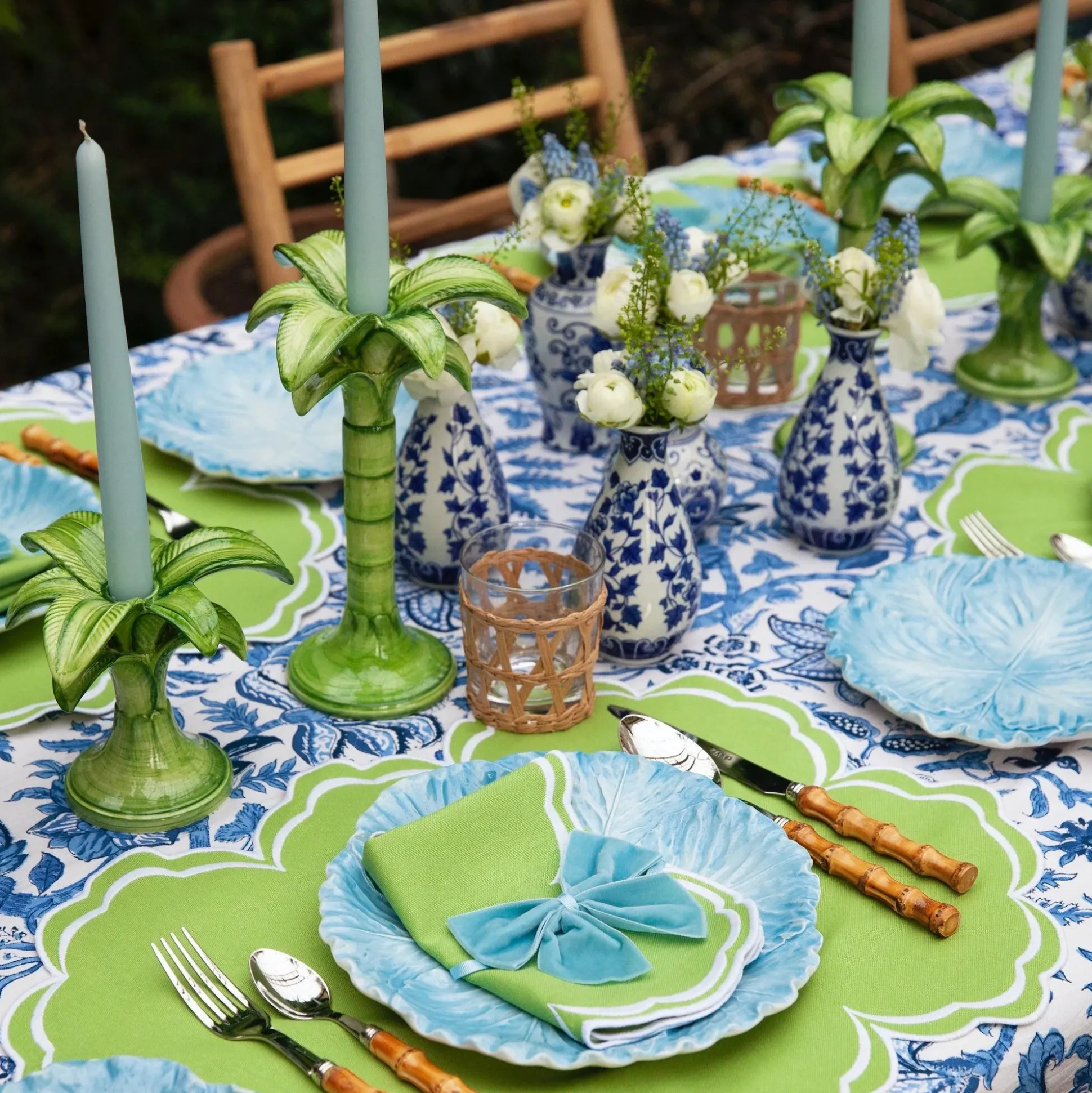 Palm Leaf Candle Holder (Large)