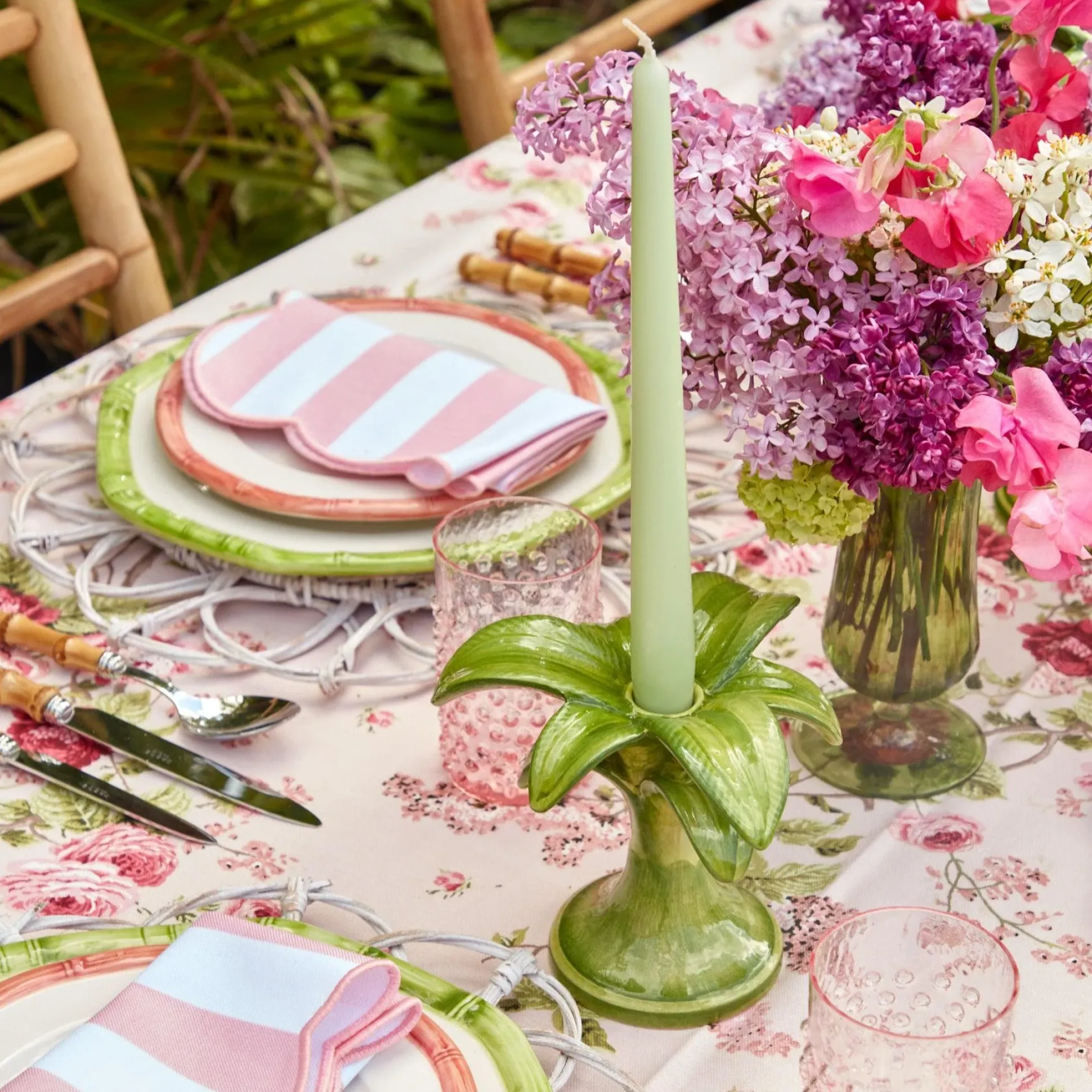 Palm Leaf Candle Holder (Small)
