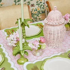 Palm Leaf Candle Holder (Small)