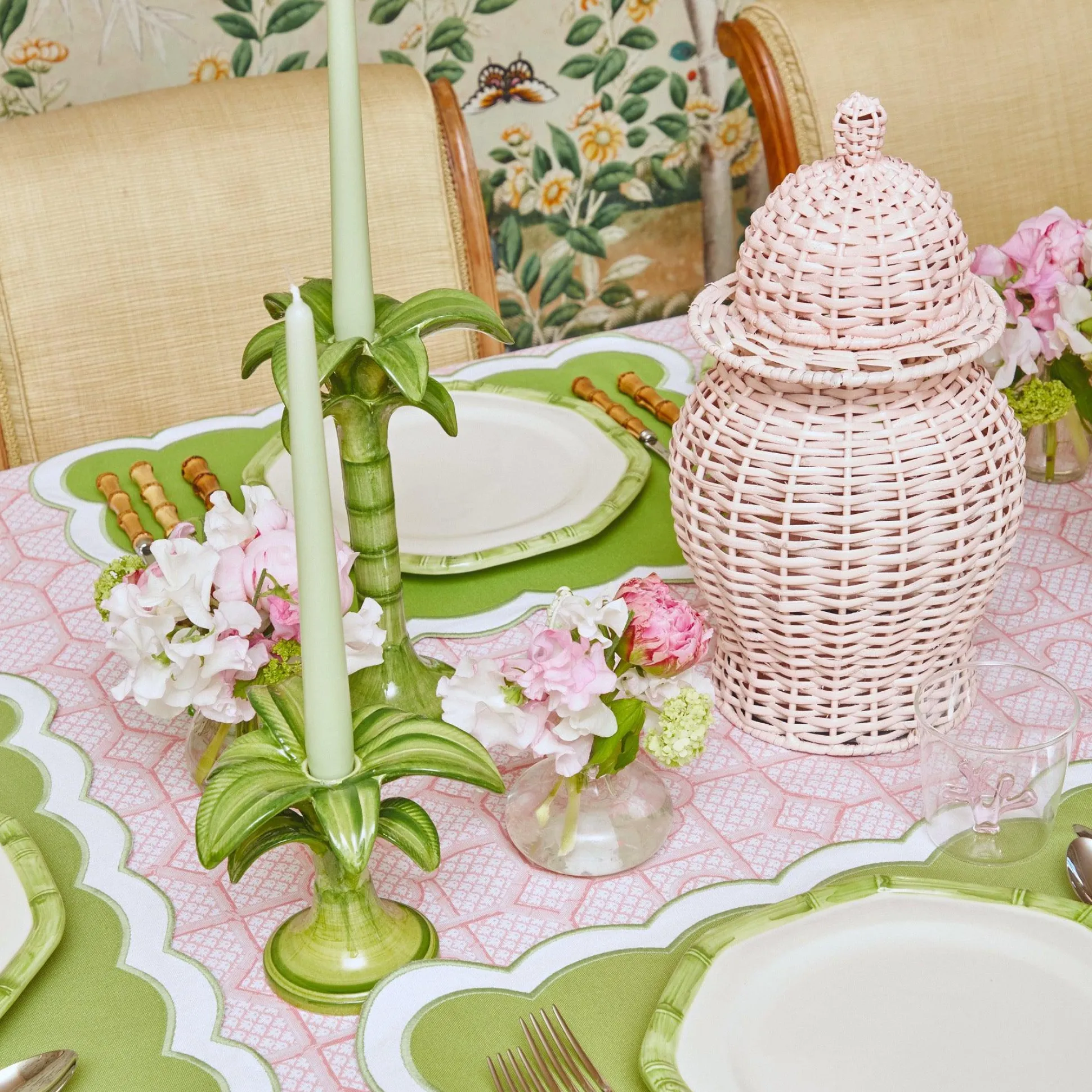 Palm Leaf Candle Holder (Small)