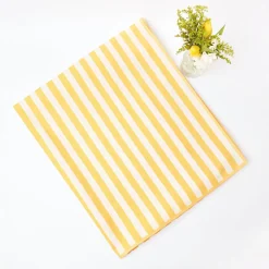 Passalacqua Yellow Stripe Tablecloth
