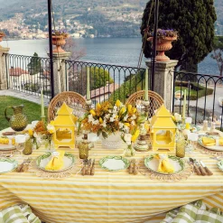 Passalacqua Yellow Stripe Tablecloth