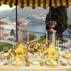 Passalacqua Yellow Stripe Tablecloth