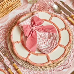 Personalised Dusty Pink Napkin Bow