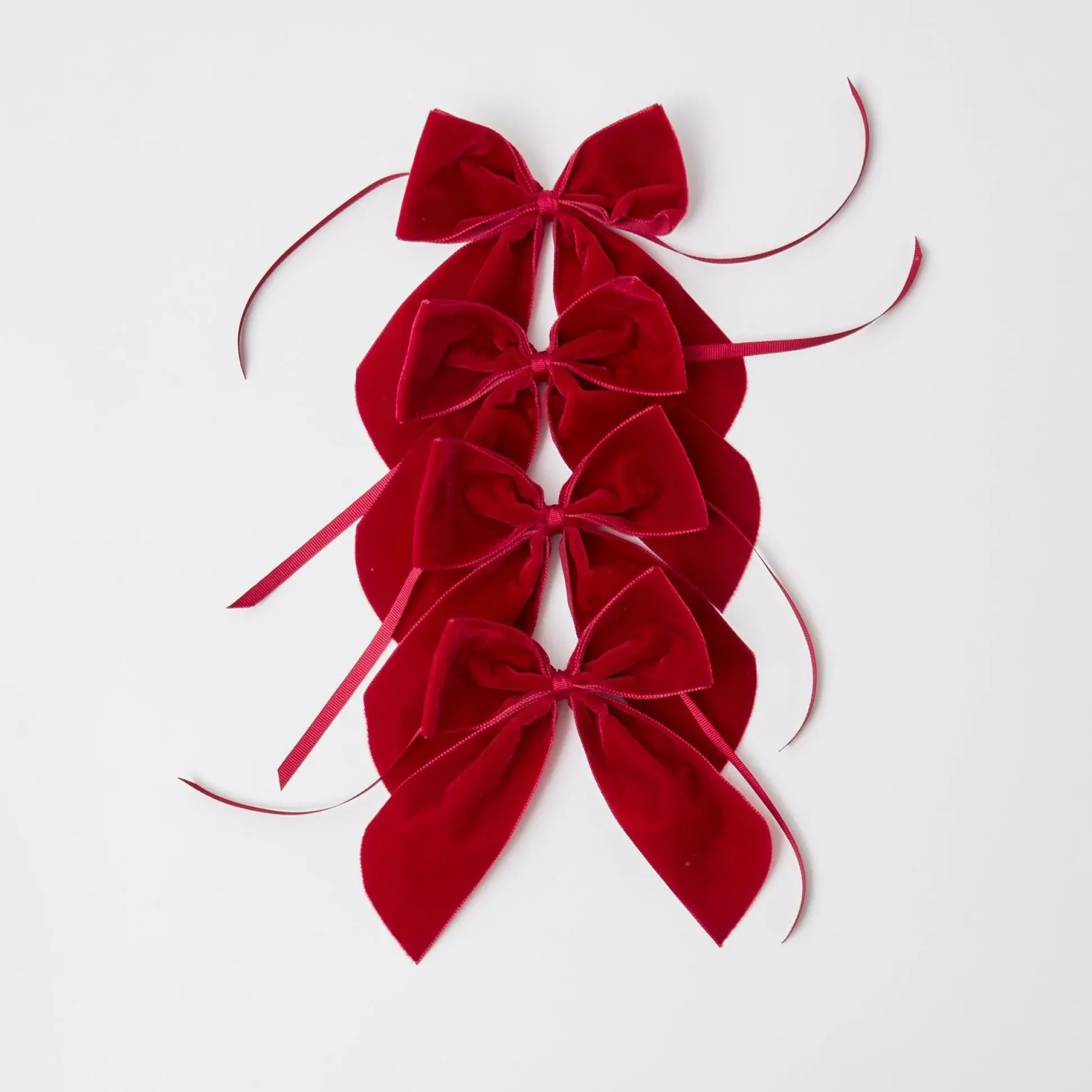 Personalised Red Velvet Napkin Bow