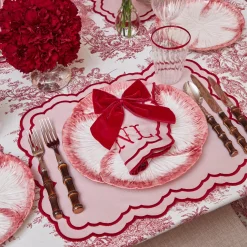 Personalised Red Velvet Napkin Bow