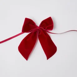 Personalised Red Velvet Napkin Bow