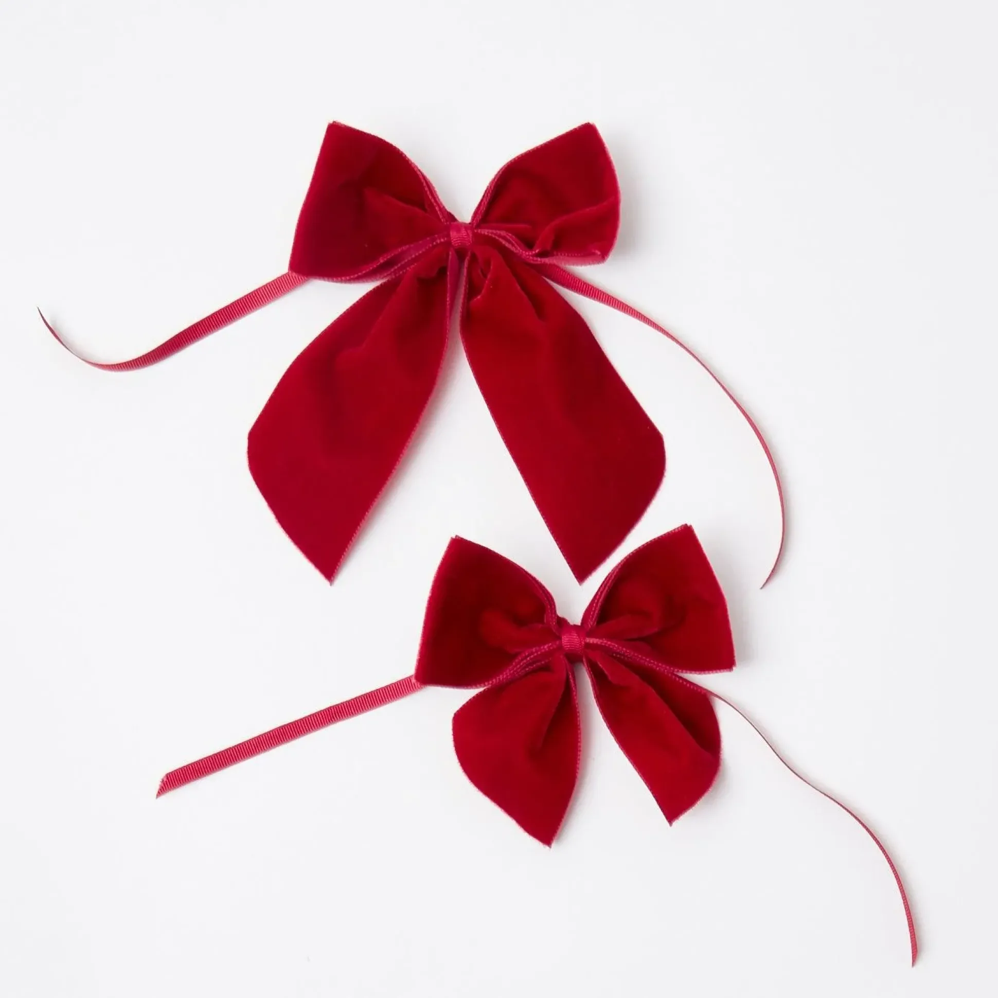 Personalised Red Velvet Napkin Bow