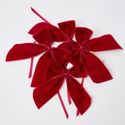 Personalised Red Velvet Napkin Bow