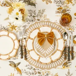 Petal Bamboo Ceramic Dinner Plate