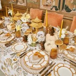 Petal Bamboo Ceramic Dinner & Starter Plates (Set Of 8)