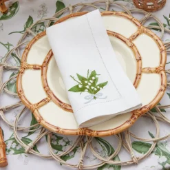 Petal Bamboo Ceramic Dinner Plate