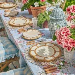 Petal Bamboo Ceramic Dinner Plate