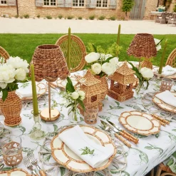 Petal Bamboo Ceramic Dinner Plate