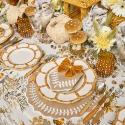 Petal Bamboo Ceramic Starter Plate