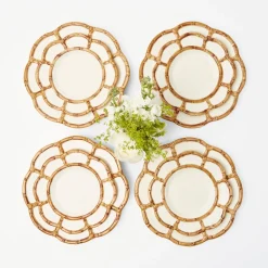 Petal Bamboo Ceramic Starter Plate