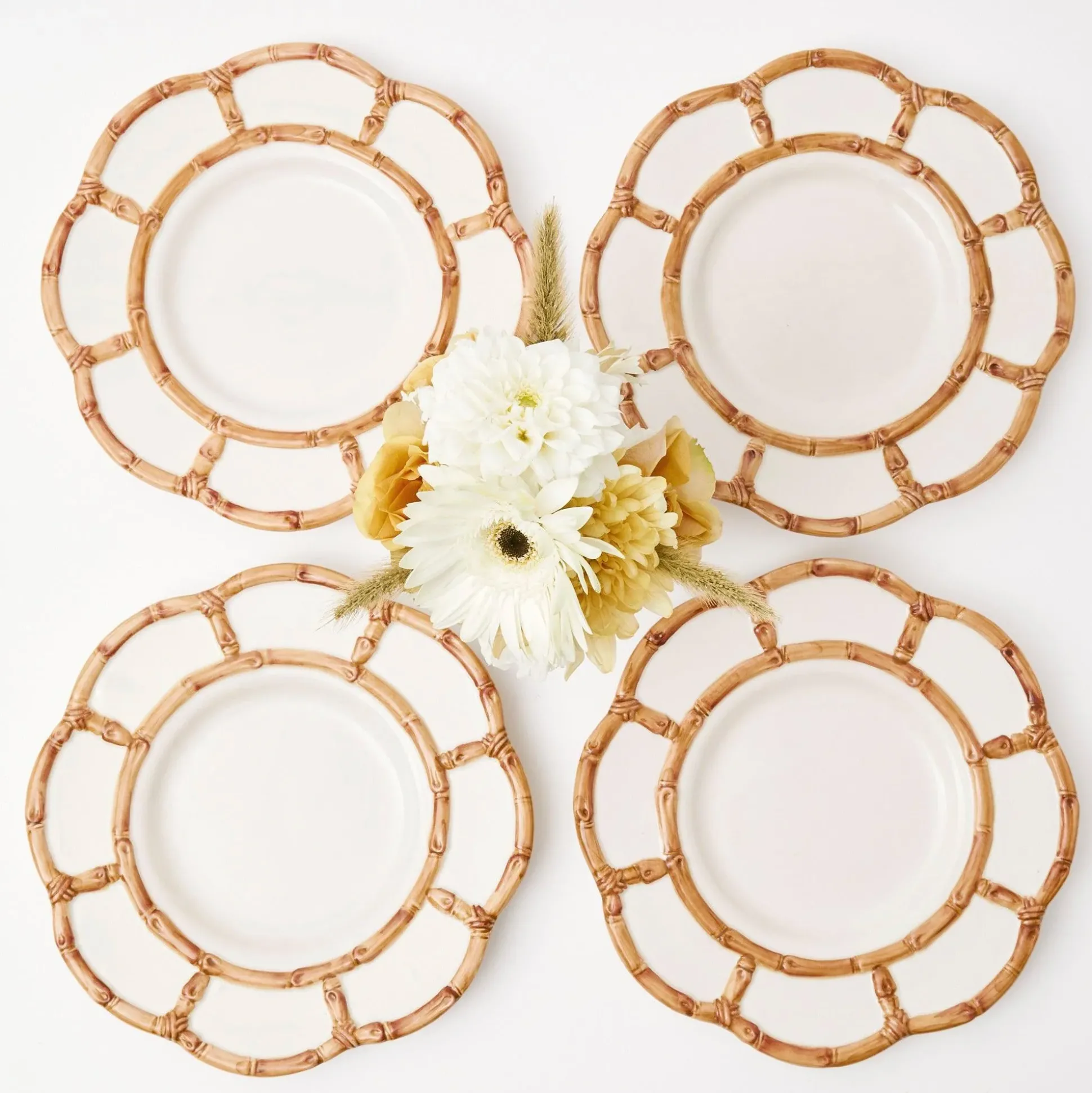 Petal Bamboo Starter Plate (Set Of 4)