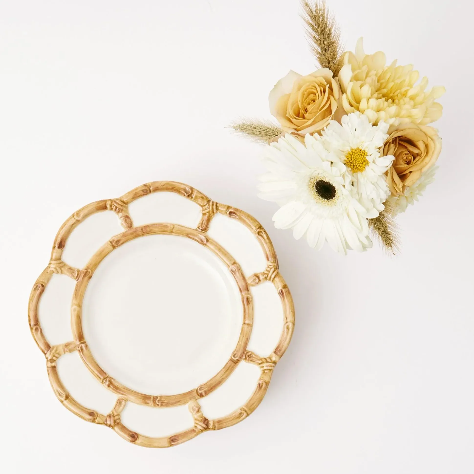 Petal Bamboo Starter Plate (Set Of 4)