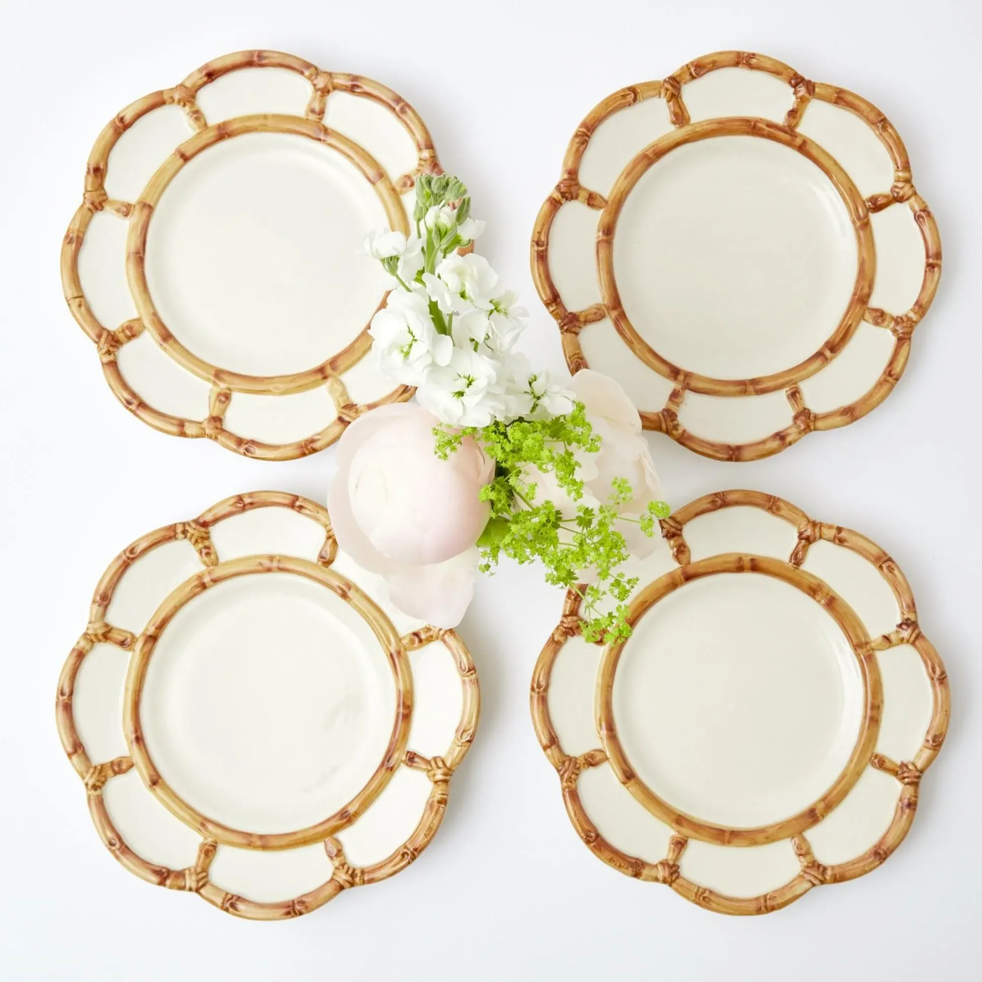 Petal Bamboo Starter Plate (Set Of 4)