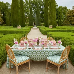 Pink & Green Pagoda Dinner Plate (Set Of 4)