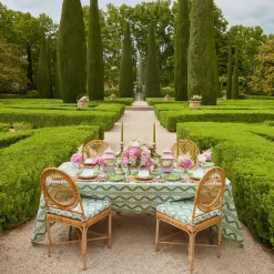 Pink & Green Pagoda Napkins (Set Of 4)