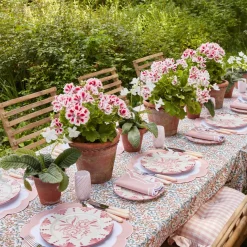 Pink Applique Napkins (Set Of 4)