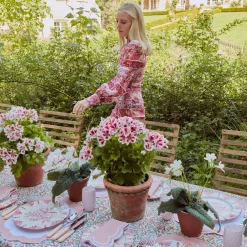 Pink Applique Placemats & Napkins (Set Of 4)