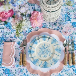 Pink Applique Placemats & Napkins (Set Of 4)