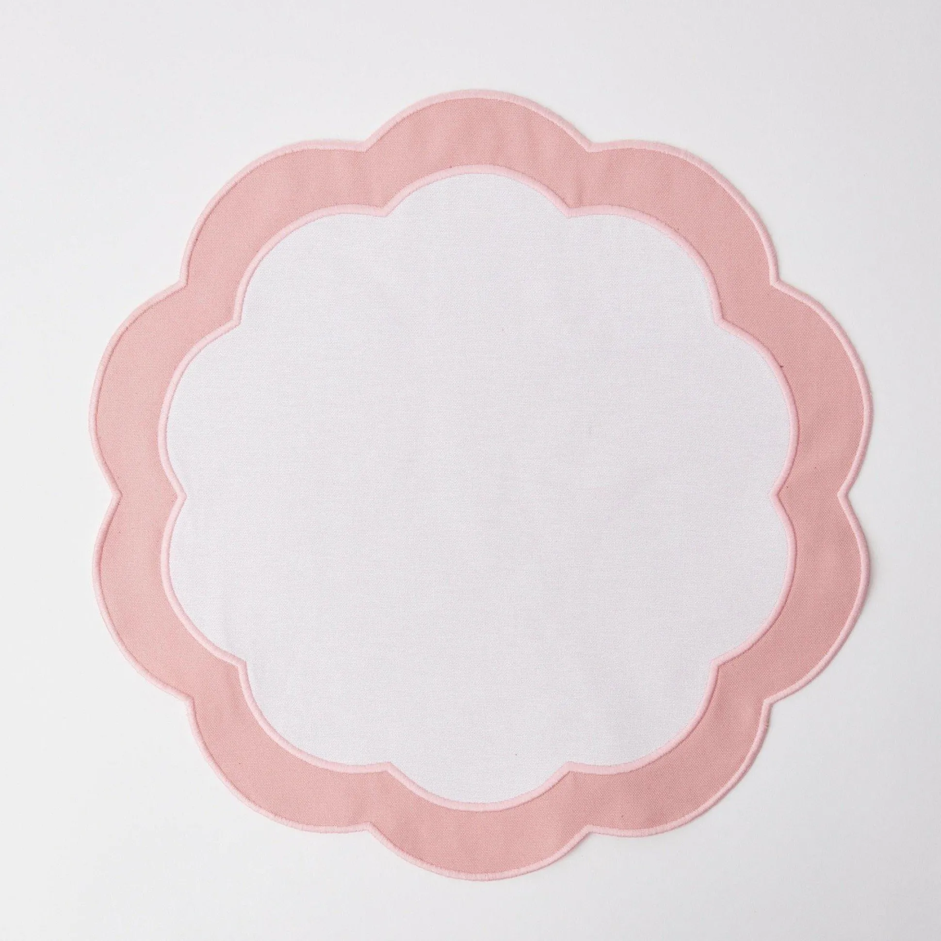 Pink Applique Placemats & Napkins (Set Of 4)