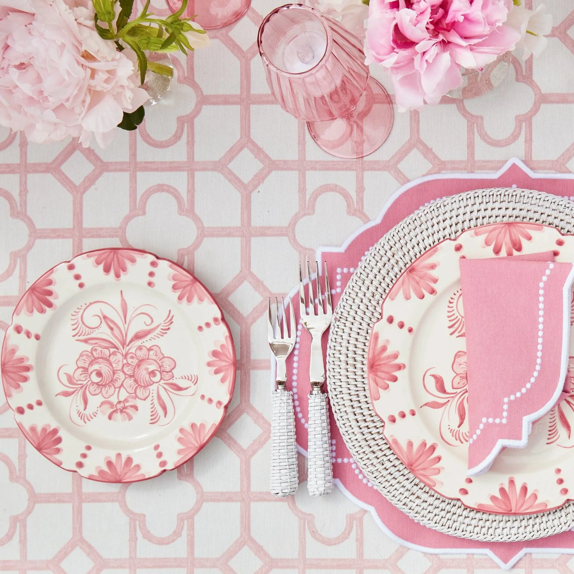 Pink Bamboo & Amelie Linen Set