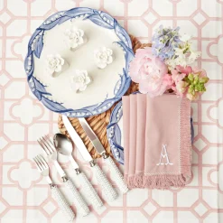 Pink Bamboo Tablecloth