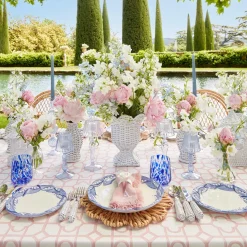 Pink Bamboo Tablecloth