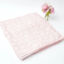 Pink Bamboo Trellis Tablecloth