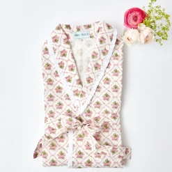 Pink Bouquet Dressing Gown
