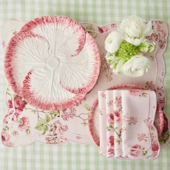 Pink Capri Lettuce Dinner Plate