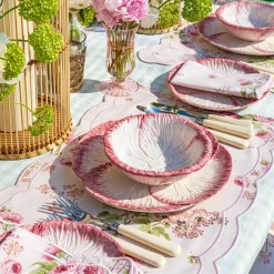 Pink Capri Lettuce Dinner Plate