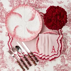 Pink Capri Lettuce Dinner Plate