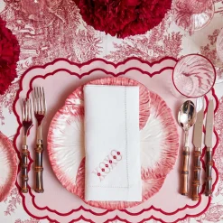 Pink Capri Lettuce Dinner Plate (Set Of 4)