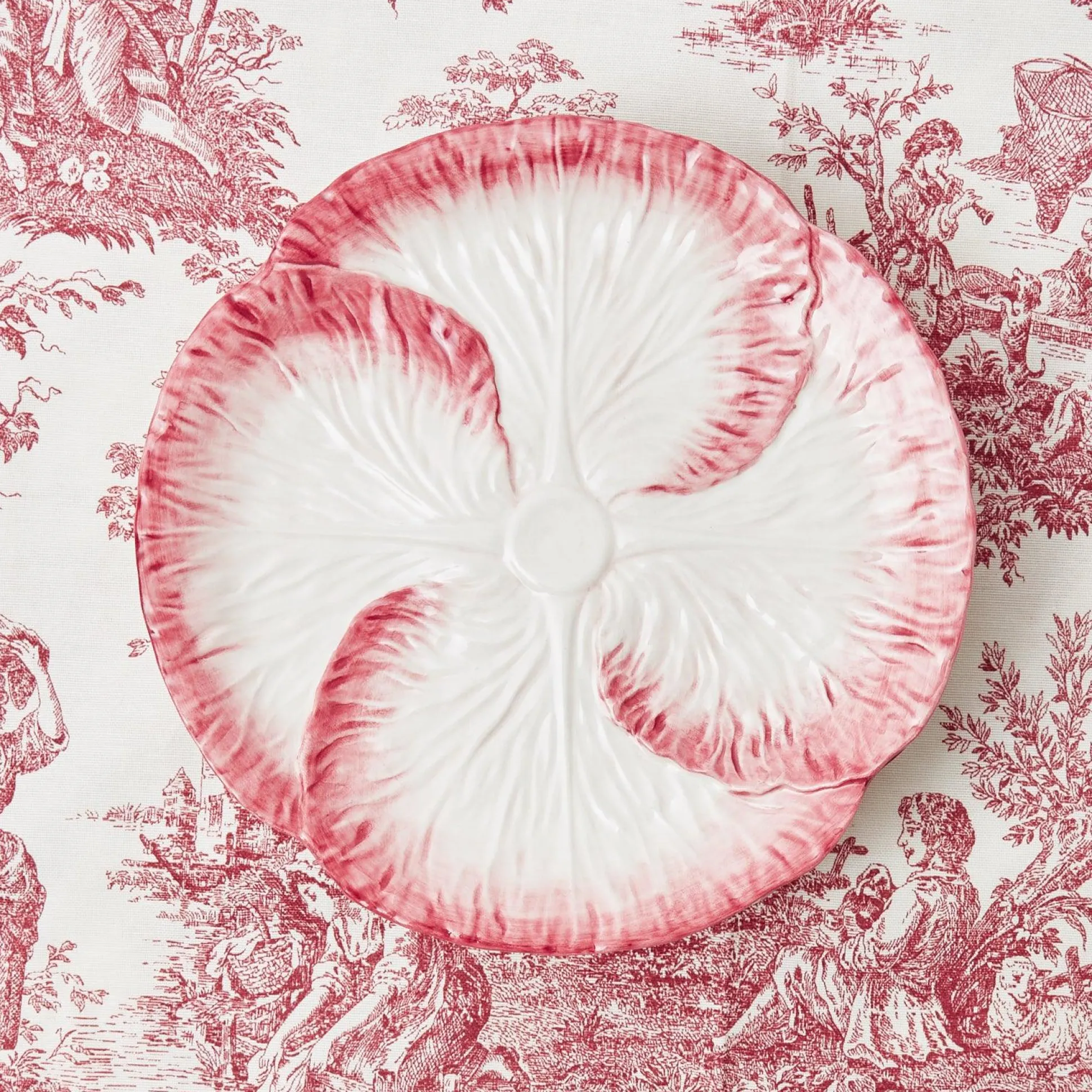 Pink Capri Lettuce Dinner Plate (Set Of 4)