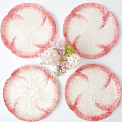 Pink Capri Lettuce Dinner Plate (Set Of 4)