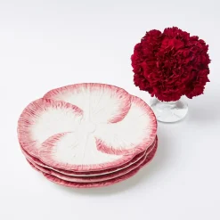 Pink Capri Lettuce Dinner Plate (Set Of 4)
