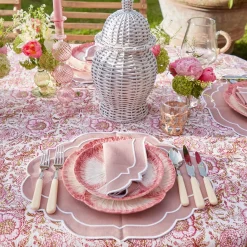 Pink Capri Lettuce Starter Plate (Set Of 4)