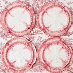 Pink Capri Lettuce Starter Plate (Set Of 4)