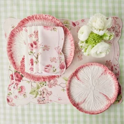 Pink Capri Lettuce Starter Plate (Set Of 4)
