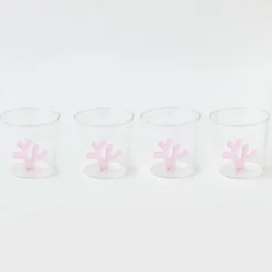Pink Coral Glasses (Set Of 4)