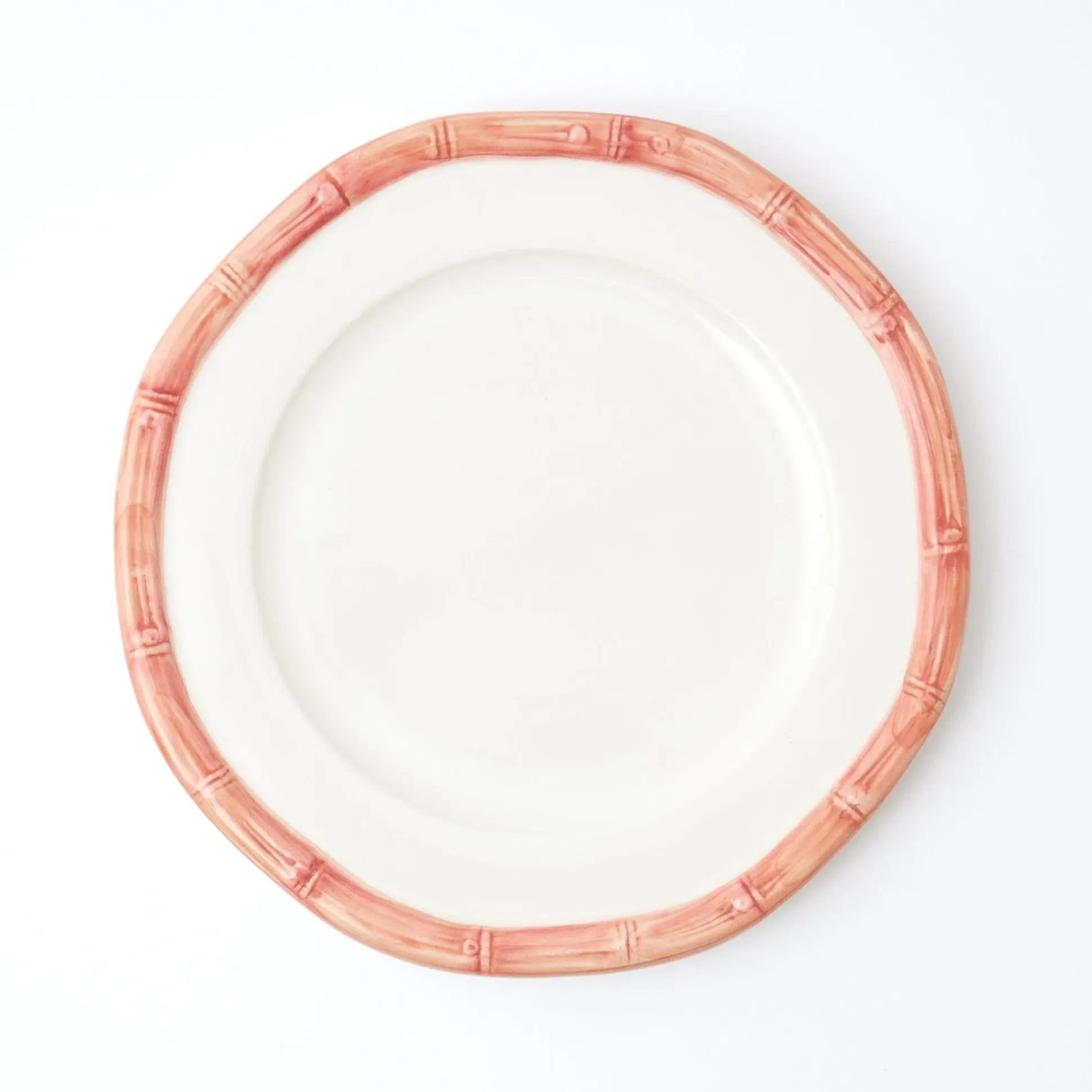 Pink Geometric Bamboo Starter Plate (Set Of 4)