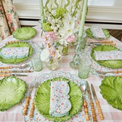 Pink Gingham Tablecloth