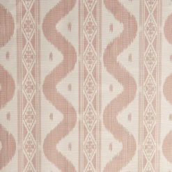 Pink Ikat Stripe Fabric