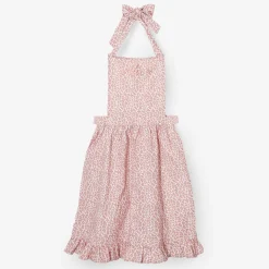 Pink Leopard Frilled Apron